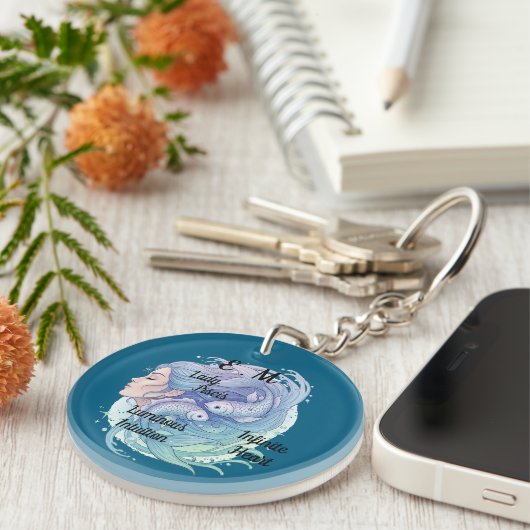 Llavero Lady Piscis キーホルダー (正面右)