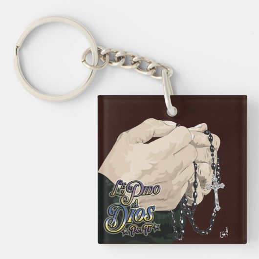 Llavero Le pido a Dios por ti キーホルダー (正面)