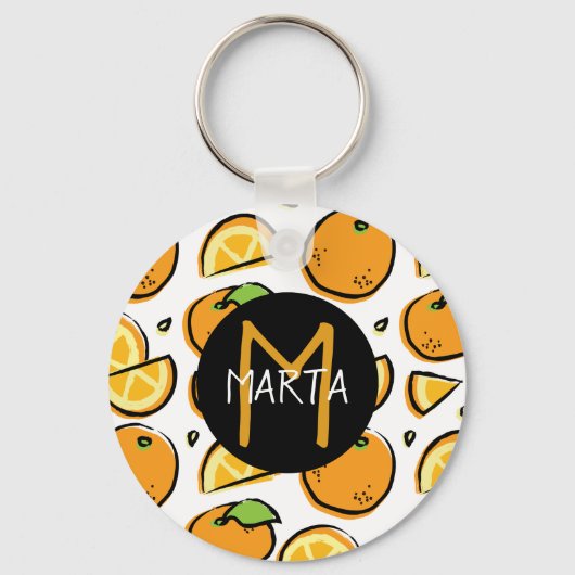 Llavero Naranjas - Tutti Frutti - Con tu nombre! キーホルダー (正面)