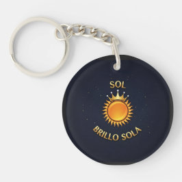 Llavero Redondo “Sol Brillo Sola” – Estilo Compact キーホルダー
