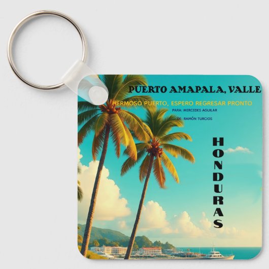 Llavero tipo chapa キーホルダー (正面)