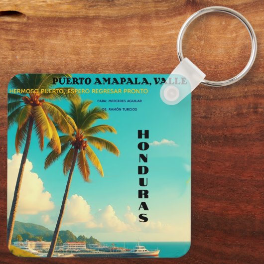 Llavero tipo chapa キーホルダー (裏面)