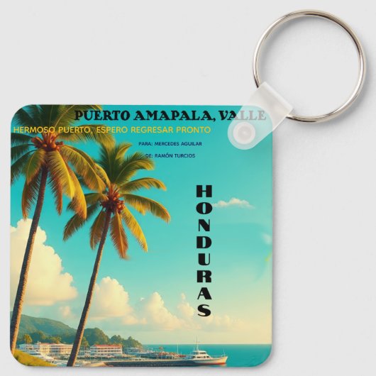 Llavero tipo chapa キーホルダー (裏面)