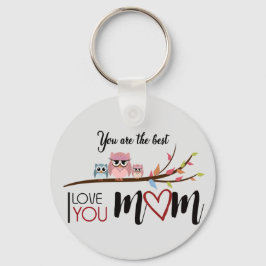 Llavero tipo chapa abrazos a  mamá "mother's day" キーホルダー