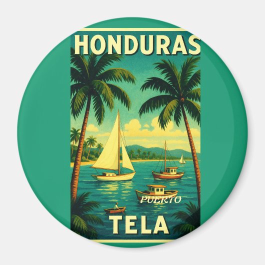 Llavero tipo chapa PUERTO DE TELA マグネット (正面)