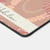 Llei -プルメリア、デスクマパーソナライズされたット デスクマット (コーナー)