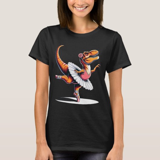 Llerina T-rex Dancing  Tシャツ (正面)