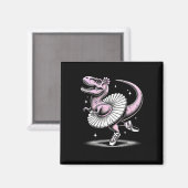 Llet Dancing T-rex In Tutu And Slippers  マグネット (正面/裏面)
