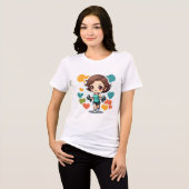 ¡Lleva un Toque Adorable y Divertido Contigo! トライブレンドＴシャツ (正面全面)