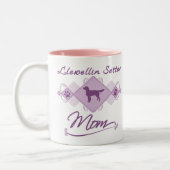 Llewellinのセッターのお母さん ツートーンマグカップ (左)