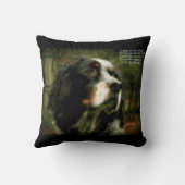 Llewellynのセッター愛 クッション (裏面)