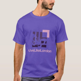 LLL濃ユニセックス紫 Tシャツ