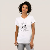LLMのロゴの女性タンク Tシャツ (正面フル)