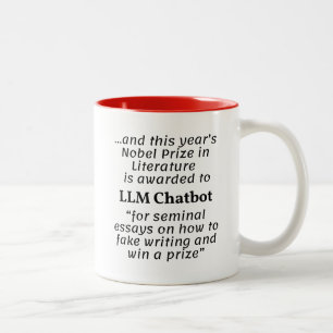 LLMチャットボットノーベル文学賞 ツートーンマグカップ