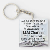 LLM Chatbotノーベル文学賞受賞者 キーホルダー (正面)