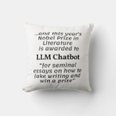 LLM Chatbotノーベル文学賞受賞者 クッション (正面)