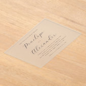 ___LLMGEN___ 16 アクリル招待状 (レイダウン)