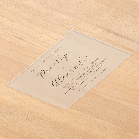 ___LLMGEN___ 16 アクリル招待状 (レイダウン)