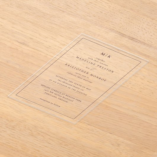 ___LLMGEN___ 16 アクリル招待状 (レイダウン)