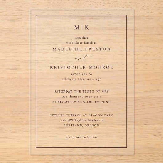 ___LLMGEN___ 16 アクリル招待状 (正面)