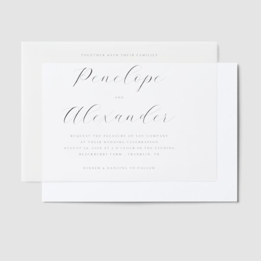 ___LLMGEN___ 17 ベラム紙招待状 (オフセット)