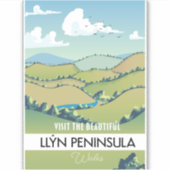 Lln Peninsula Walesŷバケーションポスター。 シール (正面)