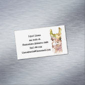 Lloyd llama Standard、3.5インチx 2.0インチ名刺 マグネット名刺 (インサイチュ)