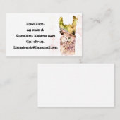 Lloyd llama Standard、3.5インチx 2.0インチ名刺 名刺 (正面/裏面)