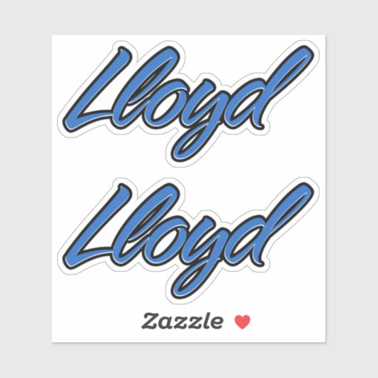 Lloyd Name blue Aufkleber Sticker Stickerset シール (シート)