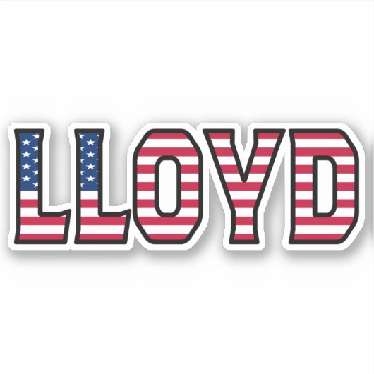 Lloyd Name Vorname USA Sticker Stickerset シール (正面)