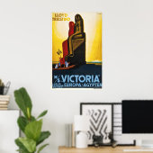 Lloyd Triestino MS Victoria ビンテージ旅行ポスター ポスター (ホームオフィス)