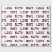 Lloyd Vorname Name USA US Geschenkpapier Papier ラッピングペーパー (フラット)
