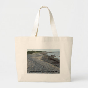 Lloyd's Beach, Little Compton, RI ラージトートバッグ