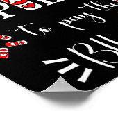 Lls Heart Funny Pharmacist Life Valentines Day  ポスター (角)