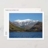 Llyn Nantlle UchafのSnowdon ポストカード (正面/裏面)