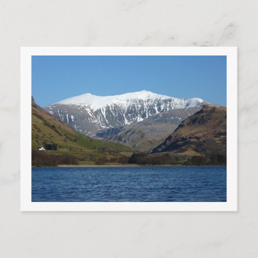 Llyn Nantlle UchafのSnowdon ポストカード (正面)