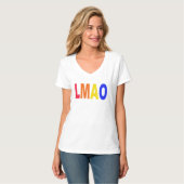 LMAOインターネット流行語のスローガン Tシャツ (正面フル)