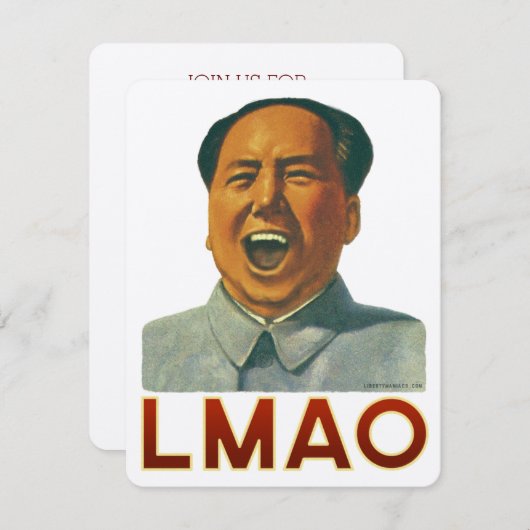 LMAOパーティの招待状 招待状 (正面/裏面)