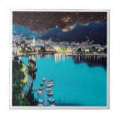 LMD001 COMO – 湖 – ロンバルディア – イタリア， タイル (正面)