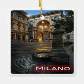 LMD005 MILAN Galleria Vittorio Emanuele, セラミックオーナメント (正面)