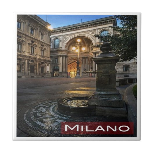 LMD005 MILAN Galleria Vittorio Emanuele, タイル (正面)