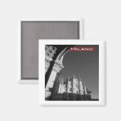 LMD006ミラノ大聖堂，ミラノ，イタリア，冷蔵庫 マグネット (正面/裏面)