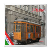 LMD007 MILAN TRAM line 1，イタリア， タイル (正面)