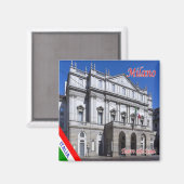 LMD009 MILAN, Theater alla Scala,イタリア,冷蔵庫 マグネット (正面/裏面)