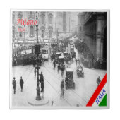 LMD012 MILAN, Piazza Duomo，大聖堂， タイル (正面)