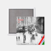 LMD012 MILAN, Piazza Duomo,大聖堂,冷蔵庫 マグネット (正面/裏面)