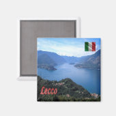 LMD069 Lecco Lake View、冷蔵庫 マグネット (正面/裏面)