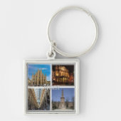 LMD117ミラノモザイク,ロンバルディア,イタリア, キーホルダー (正面)
