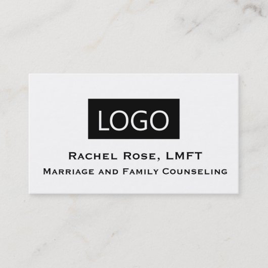 LMFTライセンス結婚と家族セラピストブシン 名刺 (正面)