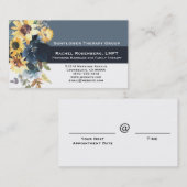 LMFTライセンス結婚と家族セラピストブシン 名刺 (正面/裏面)